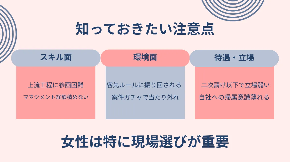 3. 知っておきたいデメリットと女性ならではの注意点